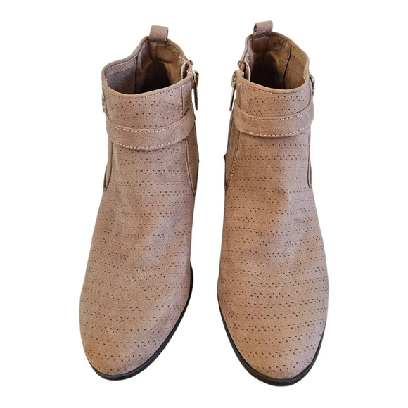 Circus Sam Edelman Phoenix perforated ankle boots tan size 10 - Picture 6 of 13